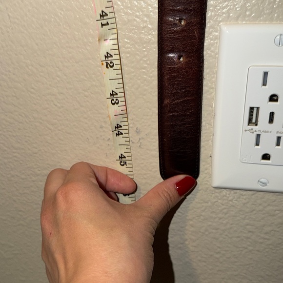 Hunts Club Brown Leather Belt Made in USA Size 40 - Picture 2 of 7